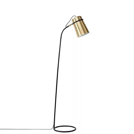 Торшер, золото, черный, Exant 35*150, светодиодный, E27, металл