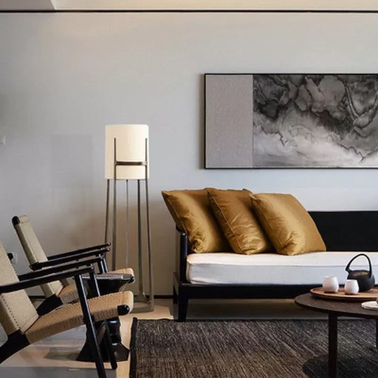 Торшер бронза, молочный Login 44*160, LED, металл, ПММА