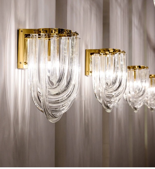 Настенный светильник NAT, Бра, 18*50, золото, металл, Е14.