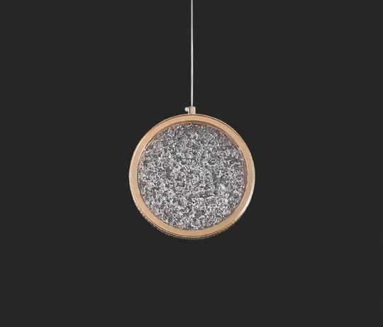 Светильник подвесной золото-серебро Elyvox, металл, 20*18 см, LED