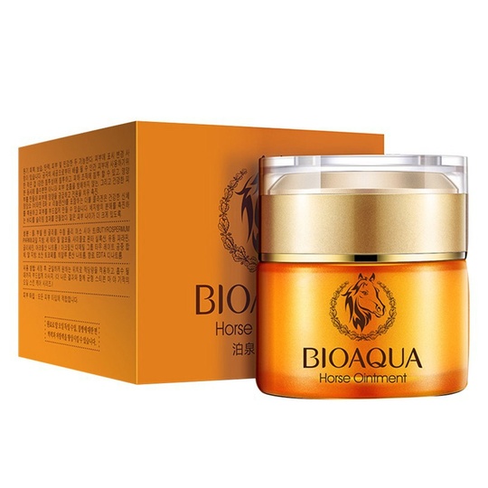 Дневной омолаживающий крем для лица на основе лошадиного жира Horse Oil Ointment