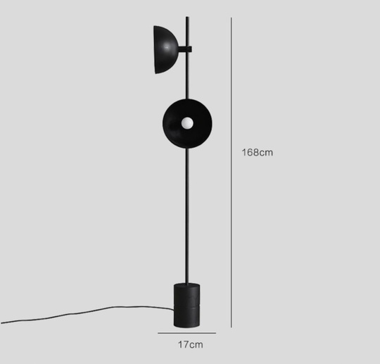 Напольный светильник черный ZENA, E27, 20 Вт