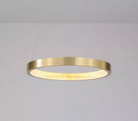 Люстра подвесная, медь, ПММА, NALA 40*4 металл, LED.