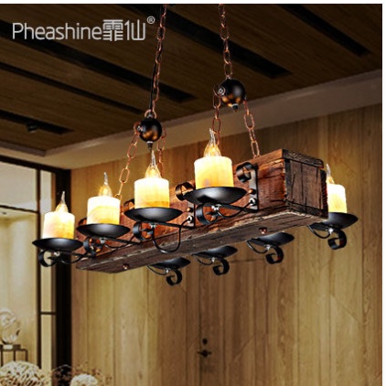 Дизайнерский светильник Elvoria 55*46 см, led, e14, дерево, железо