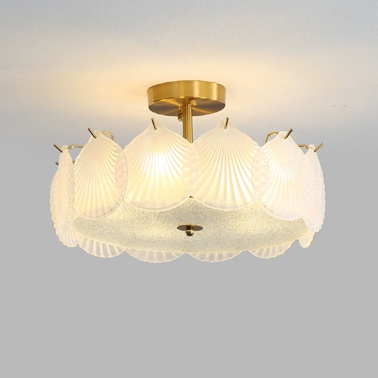 Люстра подвесная, медный, стекло, MURMURING 50*23, металл, E14.