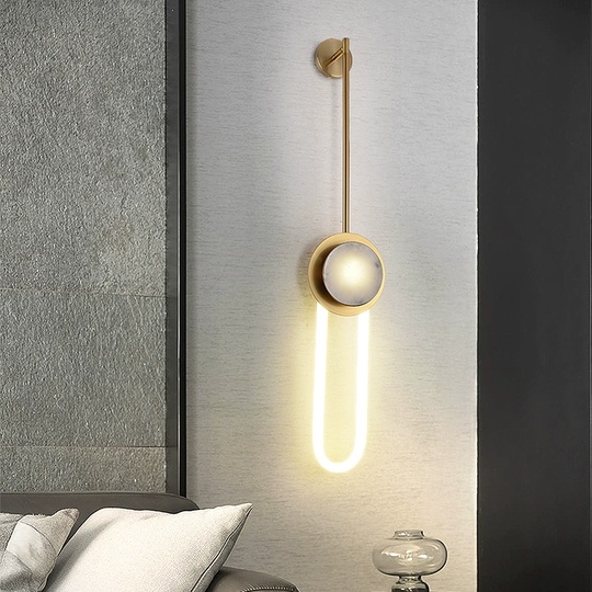 Настенный светильник, Бра, HUBERT 20*150, бронза, металл, LED.