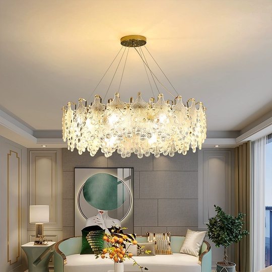 Люстра подвесная, медный, стекло, MELODY 100*24, металл, E14.