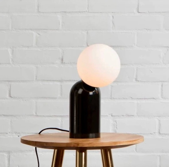 Настольная лампа DIN 15*34, черный, смола