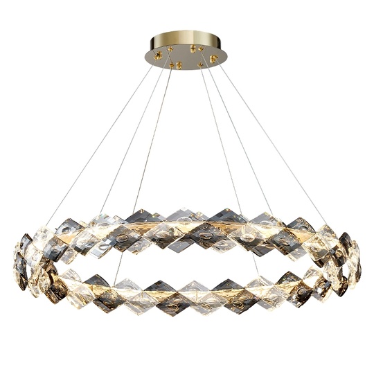 Люстра подвесная, медный, кристалл, AYSE 40*60, металл, LED.