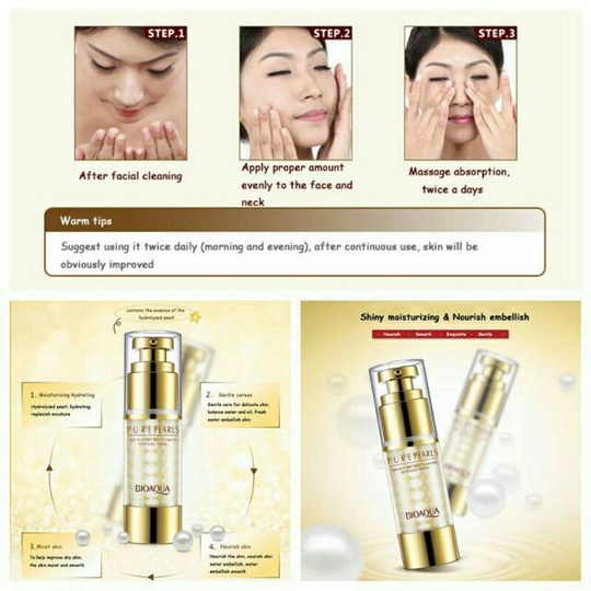 Увлажняющий крем для кожи вокруг глаз с натуральной жемчужной пудрой PurePearls