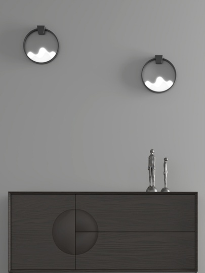 Настенный светильник черный, Lightstar Enna, 30 см, LED, 8 Вт