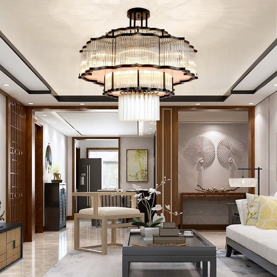 Люстра подвесная, черный, стекло, AYCAN 80*60, металл, E14.