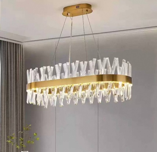 Люстра подвесная, медный, стекло, DRAMATIC 80*25, металл, LED.