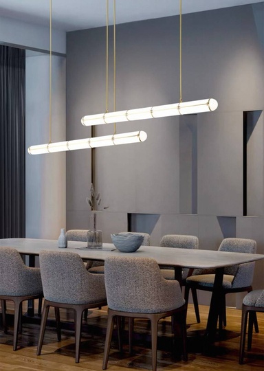 Светильник подвесной, медный, Elvorex, металл, 120*10 см, светодиодная, LED