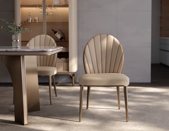 Обеденный стул Auralis 50*86*62 см, кожа - для дома и офиса в итальянском стиле