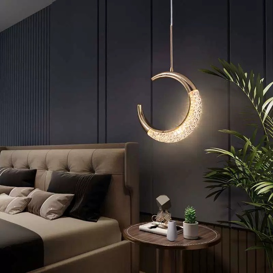 Светильник подвесной, золотой Elimora, металл, 20*18 см, LED