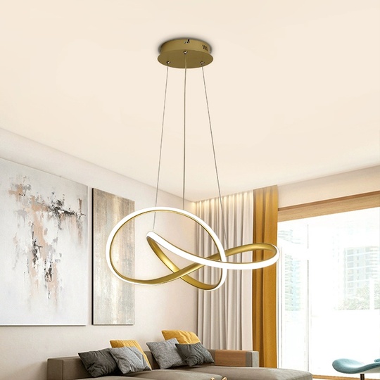 Люстра подвесная, золото, ПММА, JOSEPH GOLD 60*120, металл, LED