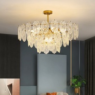 Люстра подвесная, медь, кристалл, GULUM 60*35, металл, Е14.