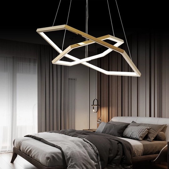 Люстра подвесная, медь, ПММА, CHIP 60*80 металл, LED.