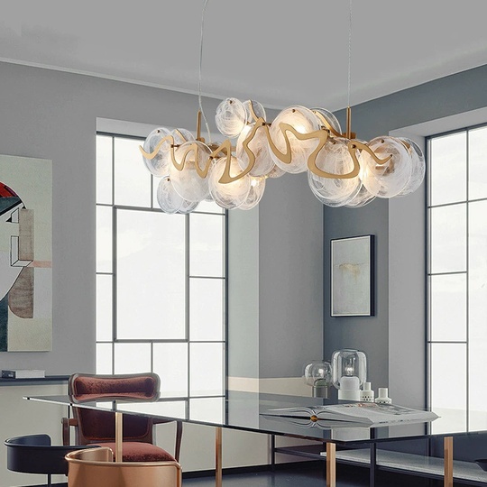 Люстра подвесная, медный, стекло, CORDIALITY 105*40, металл, E14.