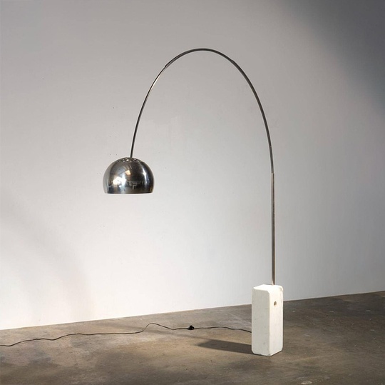 Торшер хром ARCO, 170*210 см, e27, металл, современный, хром