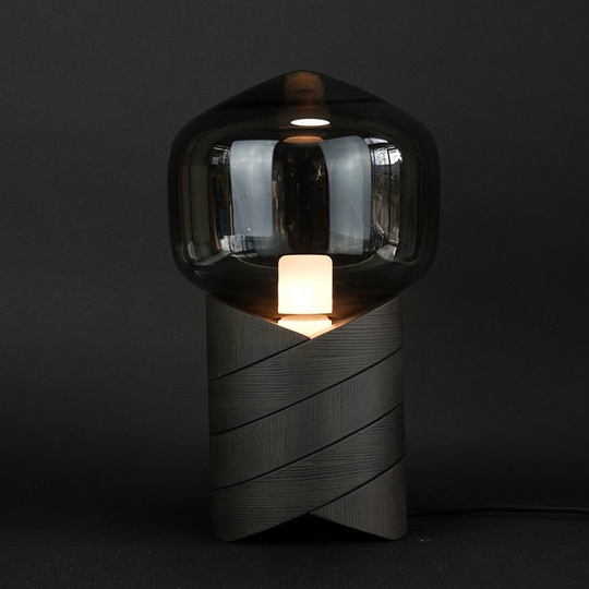 Черная настольная лампа Shaded, 28*45 см, E27