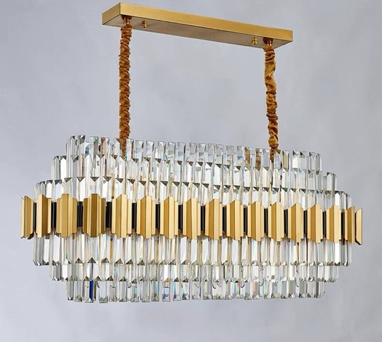 Люстра подвесная, бронза, хрусталь, NAOMI 100*40, металл, E14.