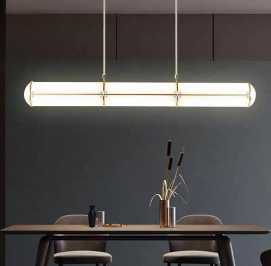 Светильник подвесной, медный, Elvorex, металл, 128*10 см, светодиодная, LED