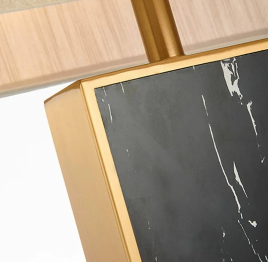 Настольная лампа ASNET 42*78, черный мрамор