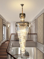 Люстра подвесная, золото, кристалл, KAYDAN 80*300 металл, E14.