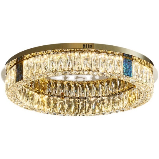 Люстра подвесная CENNET 60*12 золотой, хрусталь, металл, LED.