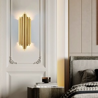 Настенный светильник титановое золото WILLIAM, Бра, 18*50, металл, LED.