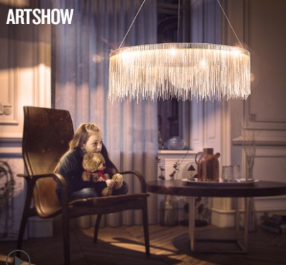 Дизайнерский светильник led 40*35 см, светодиодный, led, железо, железо