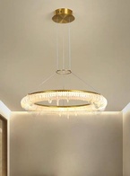 Люстра медная Elyvrin, металл, 85*12 см, светодиодная, LED