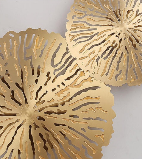 Настенный светильник из металла золотой Nordic Gols, 55*35 см, светодиодный, 7w,