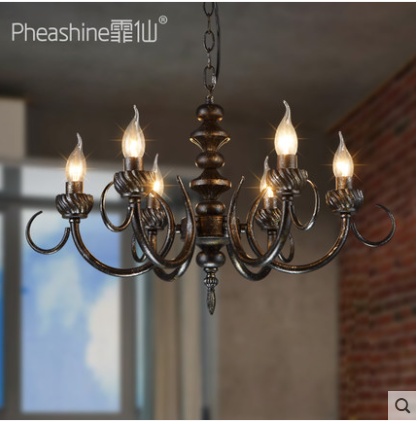 Люстра  столовая спальня 6 свечи огни