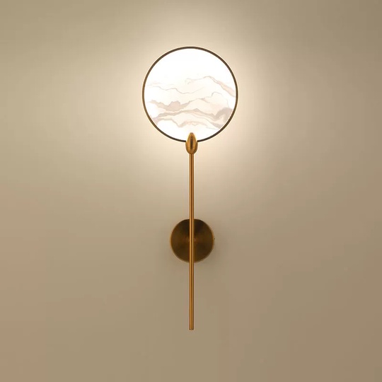 Настенный светильник DORRING, Бра, 25*73, золотой, металл, LED.