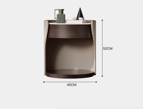 Прикроватная тумбочка, итальянский стиль, 1 ящ., 45х45х52 см.