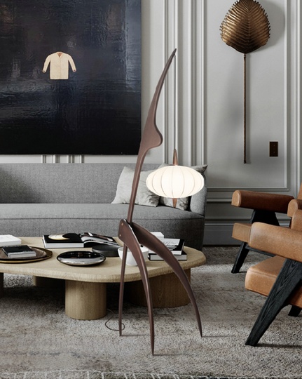 Напольный светильник MAI HE MAI цвета дерево Gustav, E27, 15 Вт