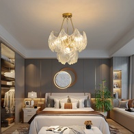 Люстра подвесная, медь, стекло, GUNEL 45*38, металл, Е14.