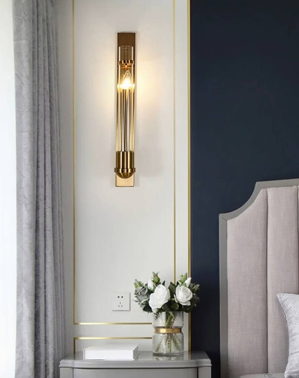 Настенный светильник бронза HAL, Бра 7*60, металл, Е14.