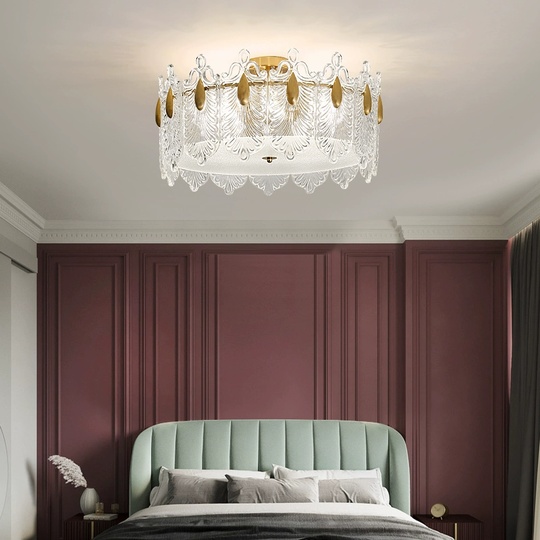 Люстра подвесная, медный, стекло, FRIENDSHIP 60*23, металл, E14.