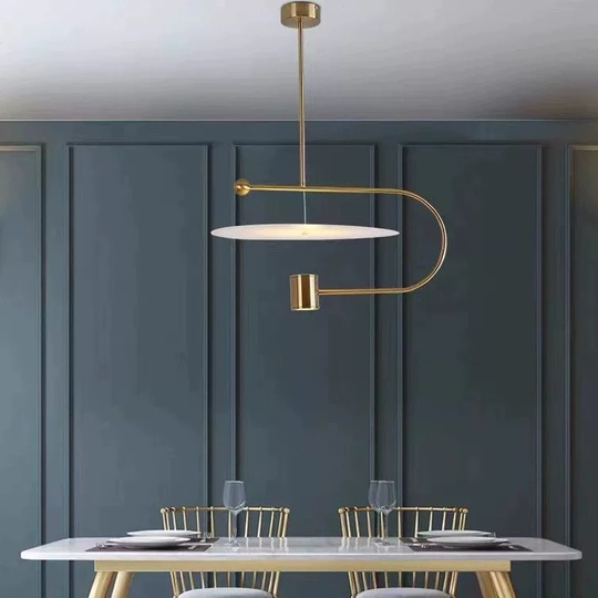 Светильник подвесной, бронза, Ellevap, металл, 90*38 см, LED