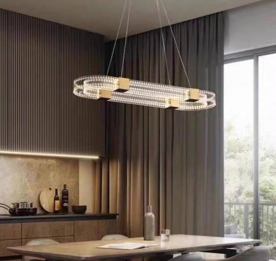 Люстра подвесная, медь, ПММА, MATTHEW 85*25, металл, LED