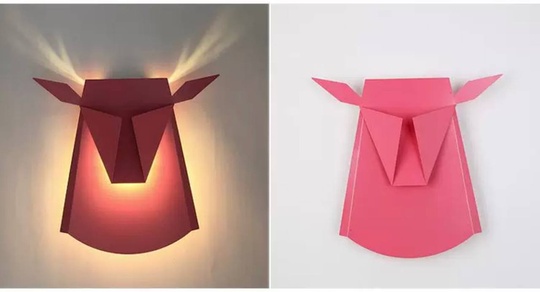 Настенный светильник, БРА GOKER 38*35, розовый, металл, LED.