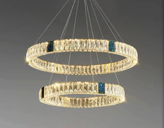 Люстра подвесная CAGDAS 80*150 бронза, кристалл, металл, LED.