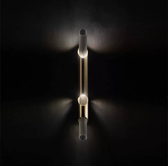 Настенный светильник, Бра, KEITH 80*75 бронза, металл, стекло, G9.