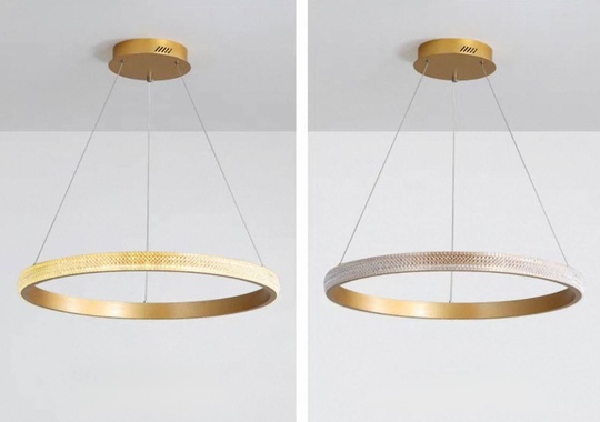 Люстра подвесная, медь, ПММА, NATA 80*100 металл, LED.