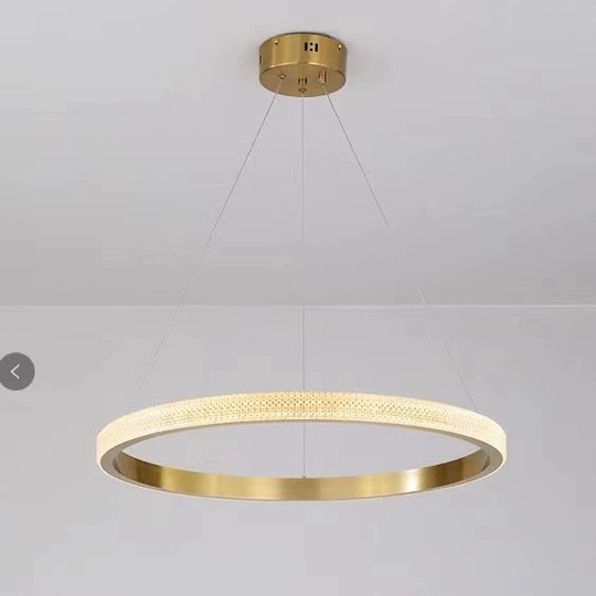 Люстра подвесная, медь, ПММА, NATA 40*100 металл, LED.