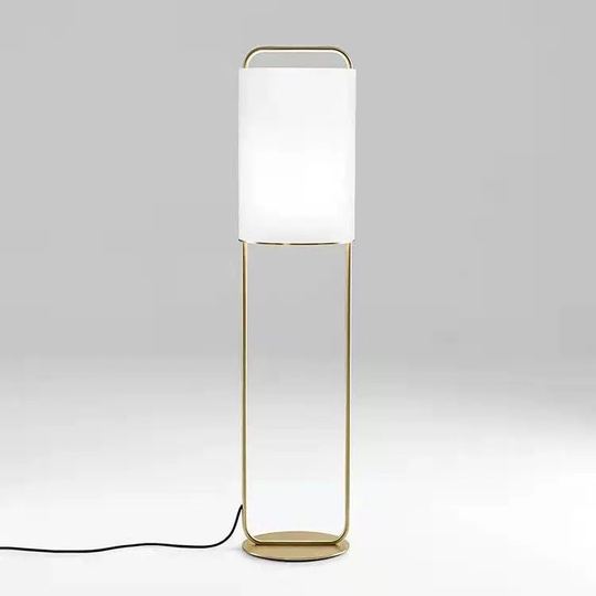 Торшер, золото, белый, Holmes 25*162, светодиодный, E27, металл, ткань